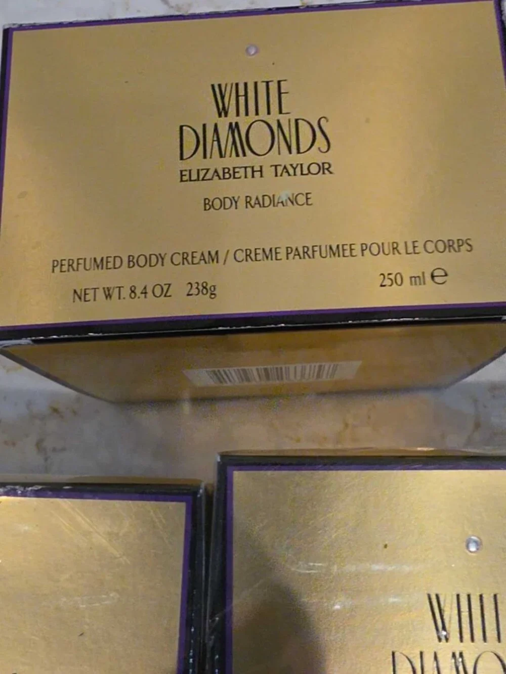 Elizabeth Taylor White Diamonds Body Radiance Set 3 Pc Body Cream & 2 Powder NIB